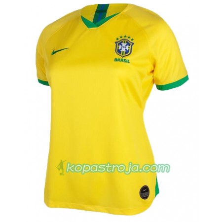 Billiga Fotbollströjor Brasilien Dam Hemma tröja Copa América 2019 Kortärmad